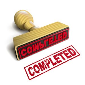 stamp completed with red text on white completed student progress